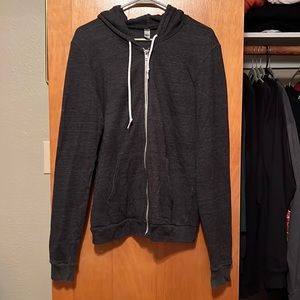 American apparel zip-up hoodie